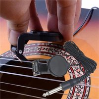Audio Jack Clip On Pickup/2.5 M Sound Pickup Transducer /Compatibility Acoustic GuitarViolinBanjoUkulele Instruments