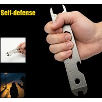 115mm TC4 titanium alloy pry bar multifunctional wrench bottle opener ruler tool pry bar outdoor camping EDC self-defense tool