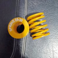 Creamily 1PCS Die Spring OD=25mm ID=12.5mm Length=25-100mm Spiral Stamping Compression Springs Yellow Blue Red Green Brown
