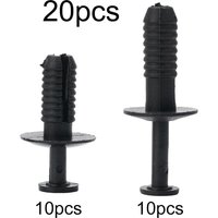 20Pcs Car Expanding Rivet Clips Push Type Retainer For BMW E30 E39 E46 E53 E60 Black Plastic Fastener Interior Accessory