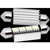 31MM LED 1pcs for Number Plate Festoon Light Bulbs SV8.5 239 C5W 272 5050 4SMD