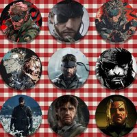 Metal Gear Solid Delta Eater 58mm 32m Coin Badges Personalized Handmade Round Brooches Pins Accessory