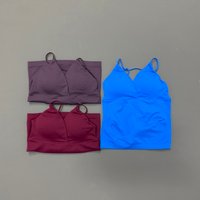 Sports Tank Top Women Slim Body Shaping Yoga Halter Gym Running Workout Training Fitness Athletic Outdoor Daily Casual Sport Bra