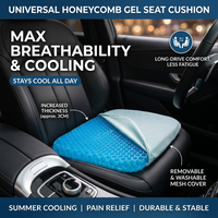 45x42cm Honeycomb Gel Silicone Cushion Driver's Special Cushion Thickened Office Chair Student's Long Sitting Cushion