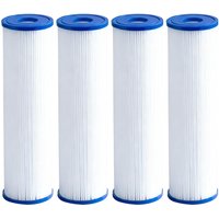 Ice Bath Filter 10" x 2.5" (4 Pack) Cold Plunge Filter 20 Micron Pleated Sediment filtrage Replacement with Ice Bath Tub
