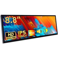 8.8 "1920 * 480 4:1 Mini Small Monitor Computer Case Secondary Screen LCD Module Display Screen CTP Touch Screen for AIDA64