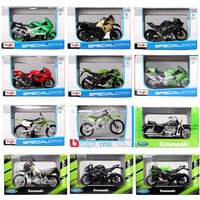 Maisto 1/18 Scale Kawasaki Ninja ZX9R ZX10R ZX12R H2R KLR 650 KX 450F ZX10 RR Motorcycle Model Diecast Bike Toy Vehicles