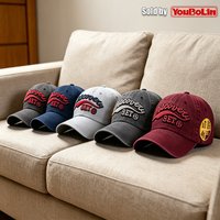 3D Embroidered Baseball Cap Street Style Mens Cap Womens Summer Cap Sun Hat UV Protection Hats with 3D Embroidery