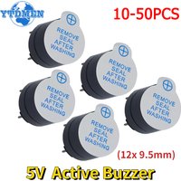 10-50pcs Active Buzzer 5V Magnetic Long Continous Beep Tone Alarm Ringer 12*9.5mm Mini Active Piezo Buzzers, for Arduino