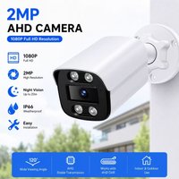 New 2MP IP Camera Audio Outdoor H.265 Onvif Metal Bullet Home Color Night Vision Surveillance Camera