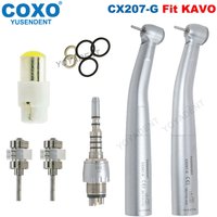 COXO Dental Handpiece Fiber Optic High Speed Handpiece Air Turbine LED Quick Coupler Coupling 6 Holes Fit intoKAVO MULTIfelxLUX