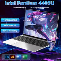 New Ultra Slim Laptop 14.1" 16GB RAM 2TB SSD Intel Pentium 4405U Notebook Gamer 1920*1080 Display Office Study Computer PC