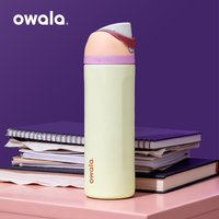 Owala 24 Oz FreeSip Insulated Stainless Steel Water Bottle with Straw for Sports and Travel, Leak Proof