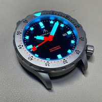 STEELFLIER Men Diver Watch 45mm Automatic Mechanical Wristwatch 20Bar Waterproof BGW-9 Luminous Sapphire Mirror NH35 Steel Bezel