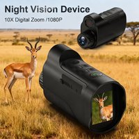 Night Vision Monoculars 1080P HD Infrared Hunting Telescope 10X Digital Zoom Photo Video Playback Outdoor Search Full Darkness