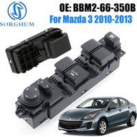 LHD Driver Side Car For 2010-2013 Mazda 3 Master Power Window Switch Control Button BBM2-66-350B 14+12 Pins BBM266350B BBM266370