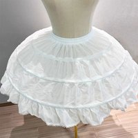 Fashion 45cm Petticoat White Lolita Ball Gown Petticoats JK Cosplay Flower Dress Accessories