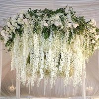 Artificial Flowers Rattan Home Wedding Celebration Festival Party Outdoor Garden Wall Yard Garland DIY Gift Box Decor Accessory