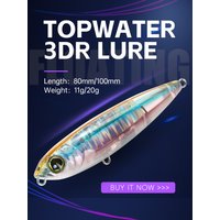 D1 2/3Pcs Floating Pencil Fishing Lure 80/100mm 11/20g Hard Bait Artificial Lure For Bass Pike Saltwater Fishing Accessories