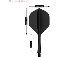 【M】5/10Pcs Standard Shape Integrated Dart Flights And Shafts 2BA Screw In-one Dart Flight Integrated Dart Shaft And Flights