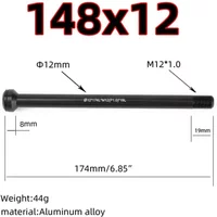 AliExpress SPORTARC 1pc Bike Bicycle Thru Axle Lever 100/142/148x12mm For Boost BMC Cube S-Works Aluminum Alloy Front Fork Bucket Shaft