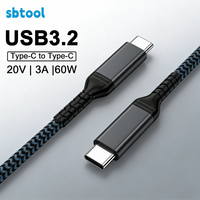 10Gbps USB-C to C PD Fast Charging Cable USB 3.2 Data Transfer Cord for Laptop & Hard Drive 60W