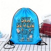 Steal A Brainrot Drawstring Bags Anime 67 Six Seven Bundle Pockets Portable Storage Bag Pouches Boys Girls Shoulders Gift Bag