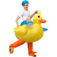Inflatable Costume Yellow Duck Costume Ride Costume for Adult
