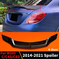 Tylny spojler w stylu R do Mercedesa W205 Benz C lub C43 C63 4-drzwiowy sedan 2014-2021, nakładka na klapę bagażnika, akcesoria tuningowe, deflektor powietrza.
