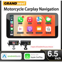 6.5" Motorcycle Display Screen Carplay Moto Navigation Portable Digital Dashboard Motobike Android Auto Waterproof BT Monitor image 4