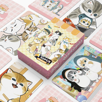 92PCS Mofusand Anime LOMO Cards Set - Cute Cat Character Photo Cards with Cartoon Stickers for Fans Gift & DIY Decor