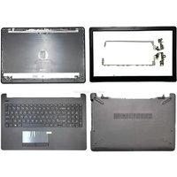 NEW Laptop Case for HP 15-BS 15-BW 15-RA 15-RB 250 255 G6 TPN-C129 LCD Back Cover/Front Bezel/Palmrest/Bottom Case/Hinges Gray
