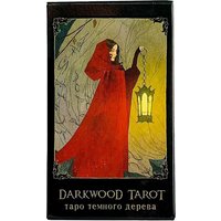 New Darkwood Tarot темного дерева 78 Cards Deck Russian Visions Divination Edition Deck Board Playing Games Spiritual Guidance