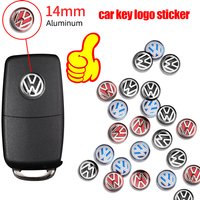 Car Remote Key Logo Metal Emblem Stickers For Volkswagen VW GTI Polo Golf Passat Tiguan Arteon Touareg Taigo Caddy Jetta Beetle