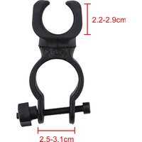 AliExpress TOOPRE Outdoor Flashlight Holder Bicycle Light Clip TPR+plastic 360 Rotation Black Expandable Full Control High Quality