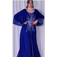 New 2025 Chiffon Diamonds Abayas for Women Luxury Dubai Abaya Turkey Kaftan Muslim Dress Djellaba Jalabiya Caftan Marocain Femme