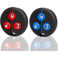 Silicone car key set cover case shell skin for Mercedes Benz Smart City Fortwo Roadster 3button car styling key holder