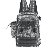 Goture Large Durable Versatile 25L Tactical Fishing Backpack Side Bottle Pockets Unisex Daily Carry Oly Outdoor Hiking Bag
