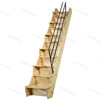 Imported Solid Wood Loft Stairs Small Apartment Chinese Simple Indoor Ladder Small Space Duplex Apartment