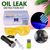 Car Repair Fluorescent Leak Detection Tool Auto Air Dye Conditioning Gas UV Refrigerant Leak Test A/C Repair Tool R134a R6W1