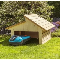 Hot Sale Waterproof Parking Shelter Designed Roof Wooden Robot Lawn Mower Garage Carport