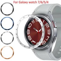 Metal Bezel For Samsung Galaxy Watch 6 Classic 47mm 43mm 46mm 42mm Time/Speed Scale Frame Protective Ring Watch 7/6/5/4 40/44mm