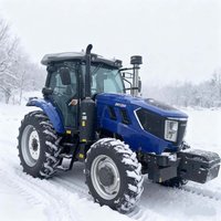 The Chinese-made Tractor Is a 120hp Four-wheel Drive with an Air-conditioned Cab and an Optional Front Loader.