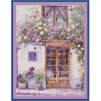Street flowers 14CT 16CT Printed On Canvas Cross Stitch DIY Set Chinese Pattern Kit Home Needlework Embroidery 119 Colors