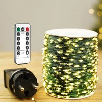 100M 200M LED String Lights Green Wire Fairy Lights Christmas Garland For Outdoor Home New Year Tree Wedding Party Decoration