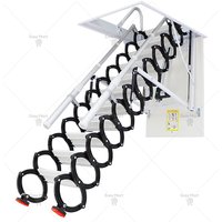 Attic electric telescopic staircase aluminum alloy household folding ladder lifting hidden multi-functional stretching ladder