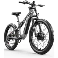 AliExpress Shengmilo S600 Adult 2000W Electric Bicycle Men's E-Mountain ebike with Two Motor, 48V840WH Battery,26
