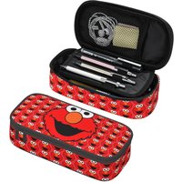 Custom Sesame Streeted Elmo Cookie Monster Pencil Case for Funny Characters Large Capacity Pen Box Bag School Supplies