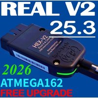 Interfejs VCDS VAGCOM 2026 VCDS CAN HEX V2 Aktualizacja V25.3 Dla VW, AUDI, Skoda, Seat, Wielojęzyczne Narzędzia Diagnostyczne Autocom do Samochodów