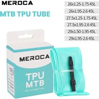 Bike Tpu Tube MEROCA MTB 26 27.5 29 Inch Bicycle Inner Tire 45mm Presta Mountain Bike Ultralight inner Tube TPU Cycling Part